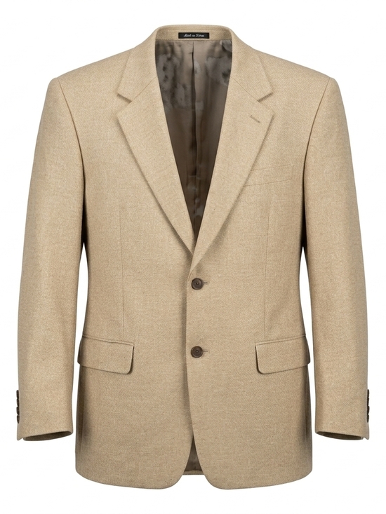 Alfani Other - ​Alfani Men’s Tan Wool Blend Two-Button Blazer Sport Coat - Size 42L